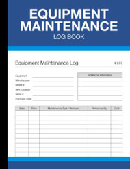 Equipment Maintenance Log Book