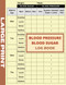 Large Print Blood Pressure Blood Sugar Log Book