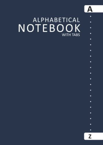 Alphabetical Notebook with Tabs