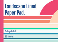 Landscape Lined Paper Pad