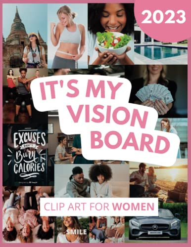 Vision Board Clip Art Book for Black Women by HappinessLadder Publishing