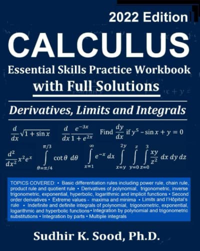 Calculus: Essential Skills Practice Workbook with Full Solutions