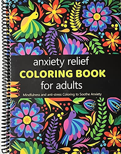 Anxiety Relief Coloring Book for Adults: 101 Unique Designs and