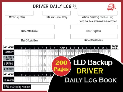 ELD Backup Driver Log Book