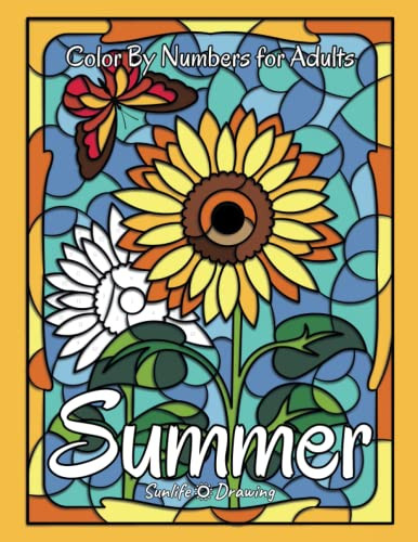 Summer Color by Numbers for Adults