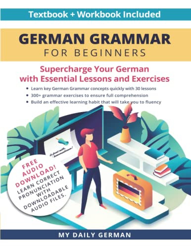 German Grammar for Beginners Textbook Included