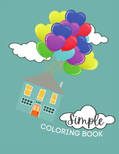 Simple Coloring Book For Adults: Large Print Coloring Book 