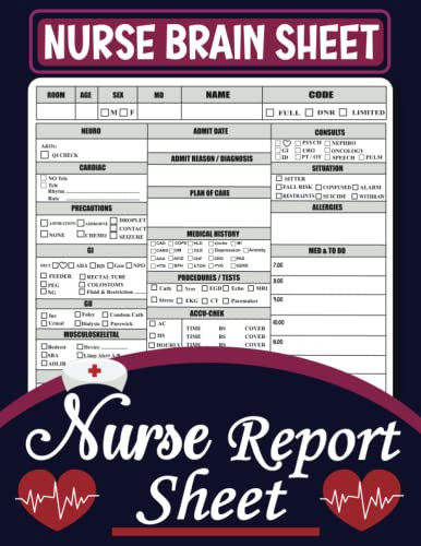 ICU Nurse Report Sheet Log Book