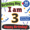 Birthday Boy: I am 3: Happy Birthday Coloring and Activity Book