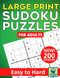 SUDOKU PUZZLES FOR ADULTS LARGE PRINT