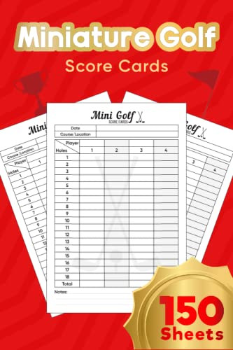 Miniature Golf Scorecards