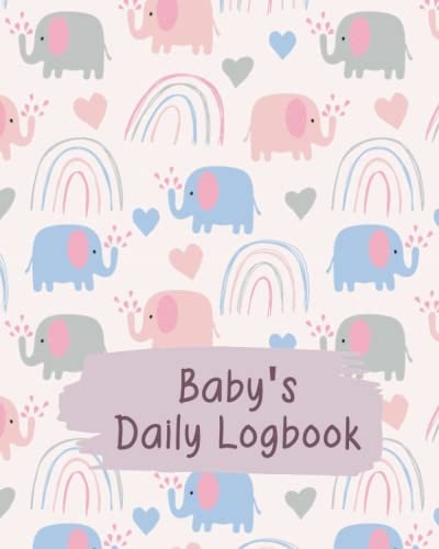 Baby Daily Log Book Elephant