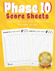 Phase 10 Score Sheets