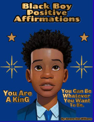 Black Boy Positive Affirmations coloring book- Build the confidence