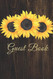 Guest Book: Rustic Chic Sunflowers on Wood Design Book for Guests