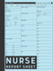 Nurse Report Sheet Log Book