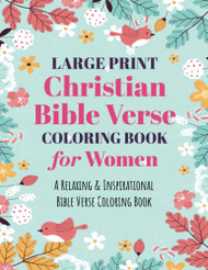 Large Print Christian Bible Verse Coloring Book for Women