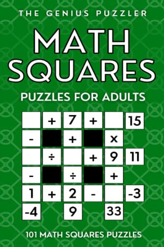 Math Squares Puzzles for Adults