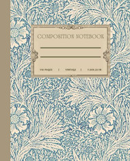 Composition Notebook: Blue Vintage Botanical Illustration | Cute