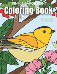 Simple Large Print Coloring Book for Adults
