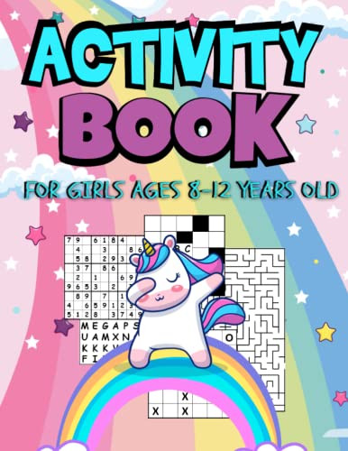 Activity Book For Girls Ages 8-12 Years Old