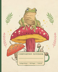 Composition Notebook Frog On Mushroom