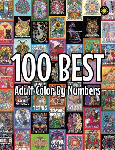 100 BEST Adult Color By Numbers