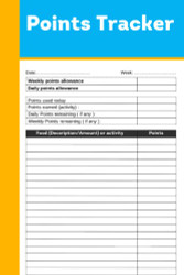 Points Tracker: Weight Watchers food journal planner | Great