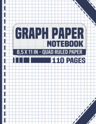 Graph Paper Notebook: Grid Paper Notebook - Quad Ruled 4x4 Grid Paper