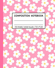 Cute Composition Notebook Wide Ruled