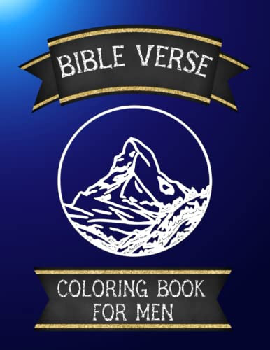 Bible Verse Coloring Book for Men Adults Teens. Encouragement