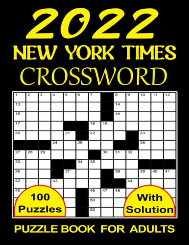 2022 Crossword Puzzle Book For Adults New York Times