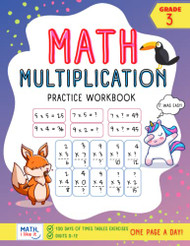 Math Multiplication Practice Workbook 100 days of times tables