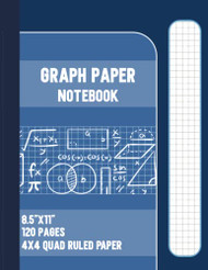 Graph Paper: Graph Paper Notebook - Graphing paper - 8.5" x 11" - 120
