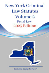 New York Criminal Law Volume 2: Penal Code