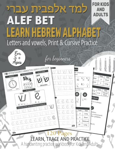 Alef Bet Learn Hebrew Alphabet Letters