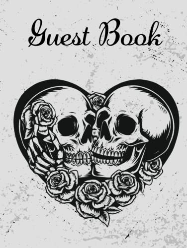 Guest Book: A Beautiful Halloween Wedding Guest Book with Gothic