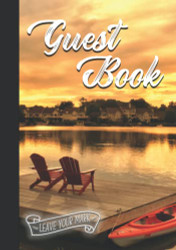 Guest Book: Lake House Welcome vacation rental sign