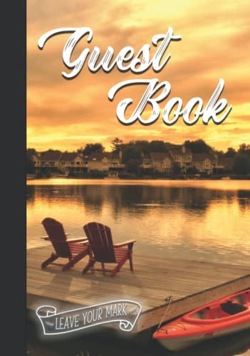 Guest Book: Lake House Welcome vacation rental sign