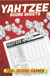 Yahtzee Score Sheets: 6 x 9 Small Size Yahtzee Score Pads 720 Score