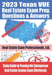 2023 Texas VUE Real Estate Exam Prep Questions and Answers