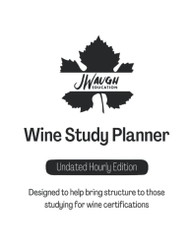 Wine Study Planner by JWaugh Education (Undated Hourly)