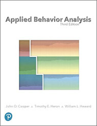 Applied Behavior Analysis 3rdEd. In By Timothy Heron