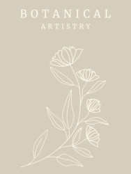 Botanical Artistry: A Floral Decorative Book & Journal for Interior