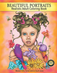 Beautiful Portraits Realistic Adult Coloring Book Women Girls