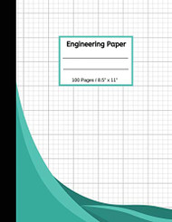 Engineering Paper: 100 Quad Ruled 8.5" x 11" Notebook Pad - Engineer