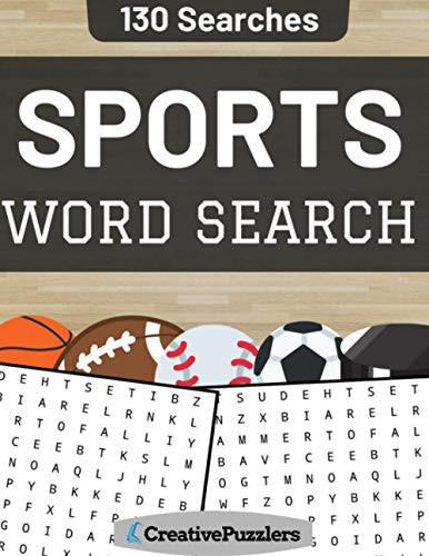 Sports Word Search: Baseball Soccer Football Basketball and Hockey