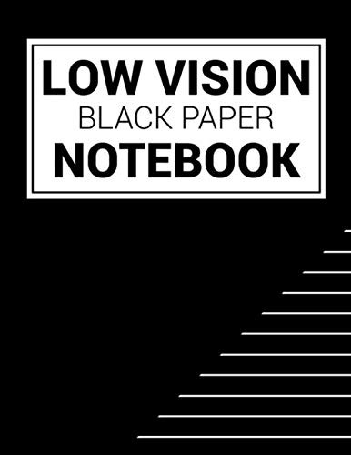 Low Vision Black Paper Notebook by Ezread Lo Vision Books