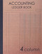 Accounting Ledger Book 4 Column: 120 pages 8.5 x 11 inches