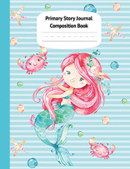 Mermaid Naia Primary Story Journal Composition Book